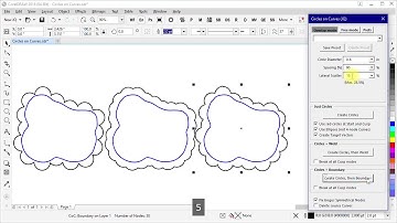 Circles on Curves  -  CorelDRAW macro - Demo 08