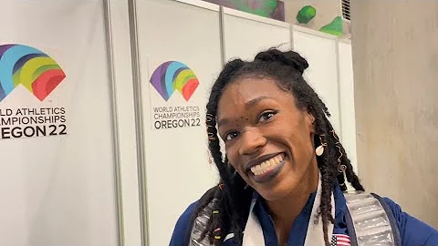 Tori Franklin after winning the USAs first World C...