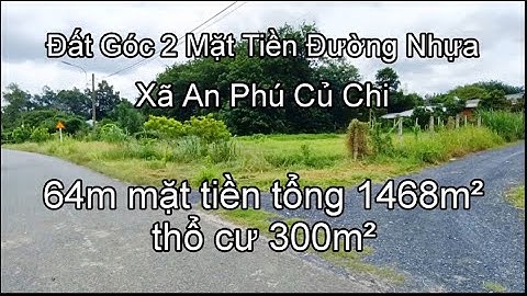 Nhà đất củ chi | giá rẻ | giới thiệu | Lô đất góc 2 mặt tiền đường nhựa thông 1468m² thổ cư 300m²