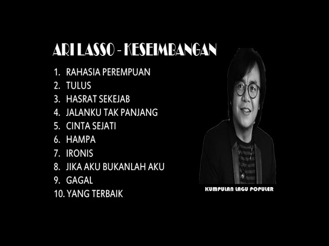 ARI LASSO - KESEIMBANGAN  FULL ALBUM class=