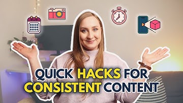 How to CREATE CONSISTENT CONTENT | 4 Super Small Productivity Hacks for Content Creators! 📅