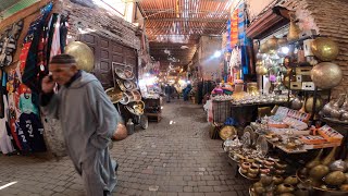 Marrakech. Two Hour Walk in the Souks and Narrow Roads of the City Centre