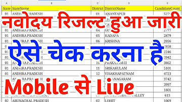Jnv Result 2021 Class 6 | Navodaya Result Date 2021 Class 6 | @JNVPATHSALA