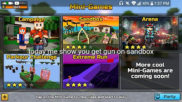 How to get guns on Sandbox pixel gun 3d 13.0.3
