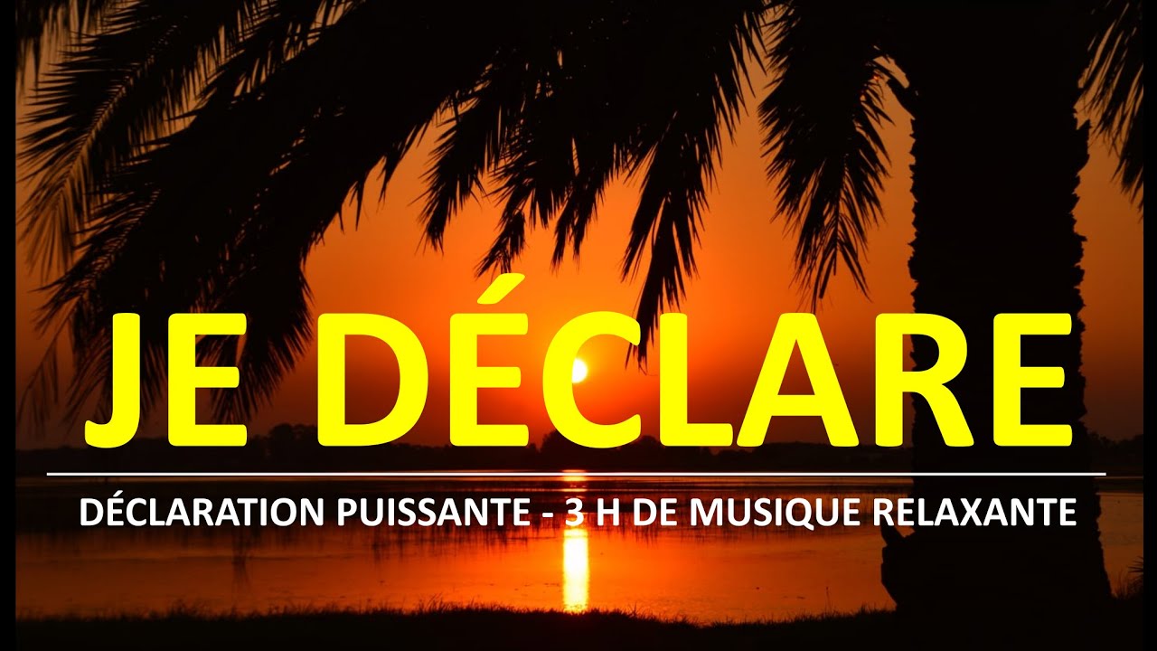 Je déclare ma foi Déclaration de foi Marchons avec confiance dans