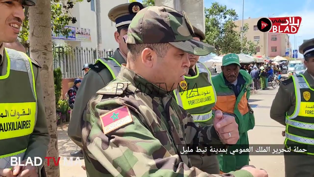 تيط مليل..حملة لتحرير الملك العمومي وتشديد الرقابة على تجاوزات المحلات التجارية