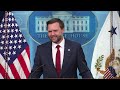 Iran war, VP's weight loss & more: Full White House briefing with VP Vance