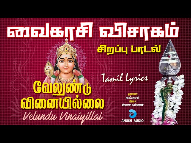 வேலுண்டு வினையில்லை | Velundu Vinaiyillai | Vaikasi Visakam Murugan Song in Tamil | Anush Audio class=