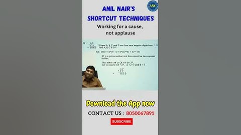 Mind over Matter Concept Short-1 || Anil Nair || Download ANC App || @AnilNairClasses