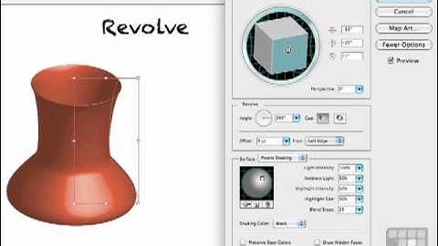 Illustrator Working with Revolve - Illustrator CS5 Tutorial