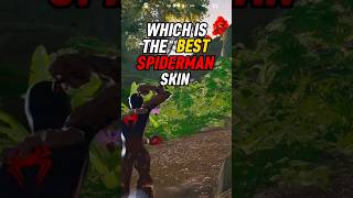 Which is the BEST Spiderman Skin in Fortnite?! 🤔 #shorts