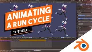 Animating a run cycle in Blender [tutorial by Dillongoo]