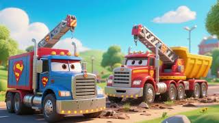 Super Trucks to the Rescue 🚚🦸‍♂️ | Hero Vehicle Adventure Song