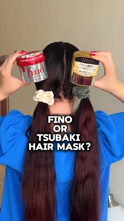 Fino or Tsubaki: Japanese hair mask for damaged hair #hairtok #hairmask #finohairmask #tsubaki