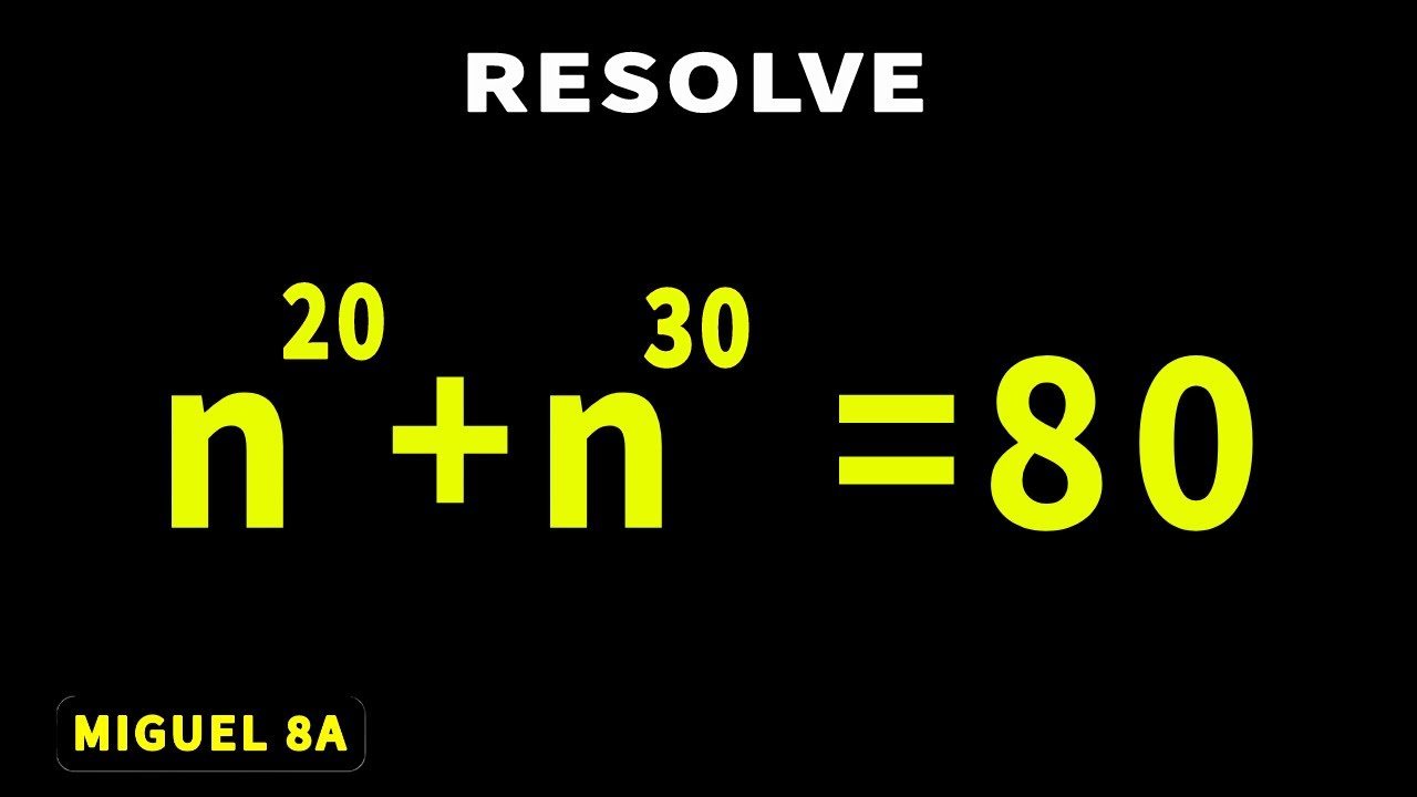Ecuación Complicada!!!!. Como resuelves esta bella ecuación
