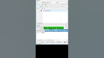 Get Max Salary without the MAX function in #SQL #shortvideo #sqltips