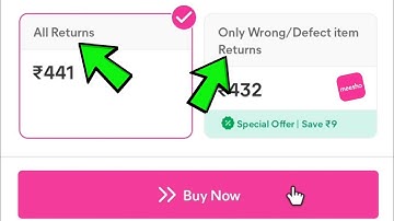What is All Return and Only Wrong Defect Item Return Option in Meesho?