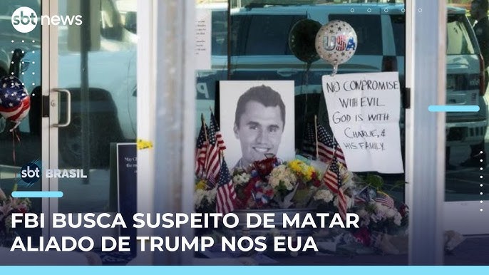 Charlie Kirk: polícia dos EUA procura atirador que matou o influenciador  trumpista | #SBTBrasil - YouTube