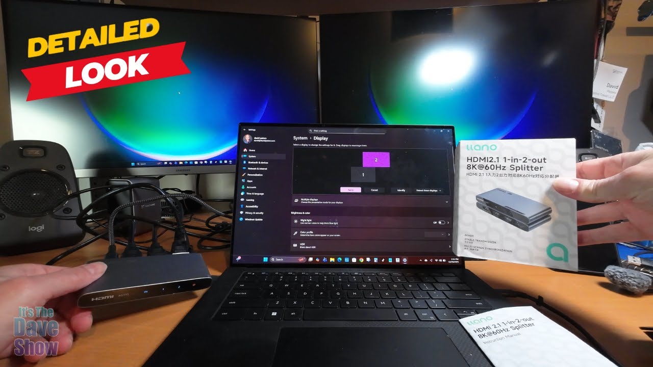 how to split an HDMI from 1 into 2 monitors - YouTube