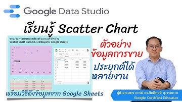 EP48 : Data Studio เรียนรู้ Scatter Chart จากตัวอย่างการขาย พร้อมวิธีดึงข้อมูลจาก Google Sheets