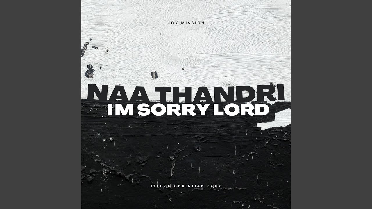 Im Sorry Lord Naa Thandri Ninnu Chaala Badha Pettanu