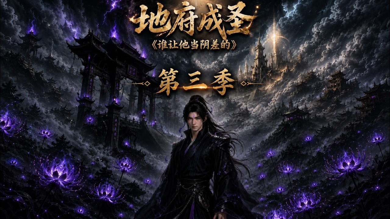 【完整版】AI短剧《地府成圣谁让他当阴差的第三季》地府鬼差苏凡,再现卷王本色,灌醉阴帅后,拐走两万阴兵,疯狂勾魂刷业绩!#短剧 #完结 #蔓蔓書屋 #大结局 poster