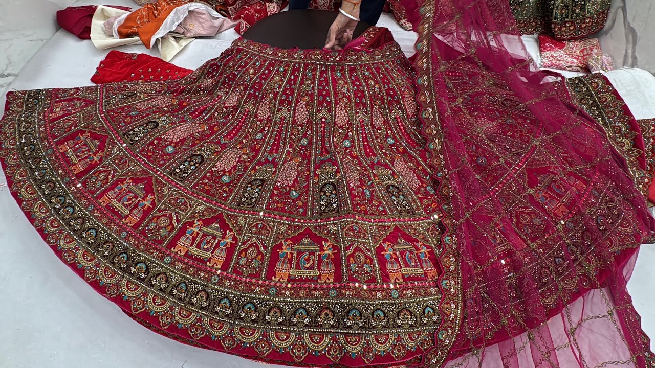 Chickpet Bangalore Designer Lehanga | Bridal Lehengas | Single Piece Courier Available 