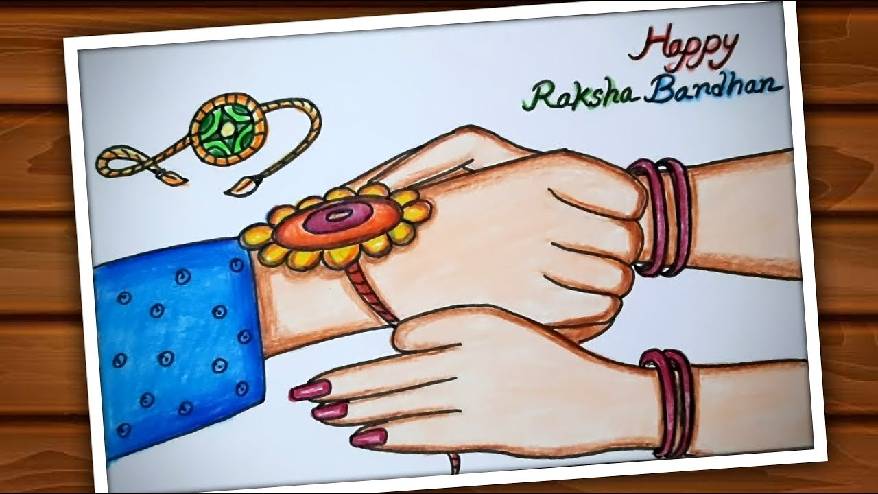 40 Beautiful and Easy  Rakhi Drawing and Raksha Bandhan Drawing Images    रकषबधन डरइग  रख क डरइग और सरल चतर