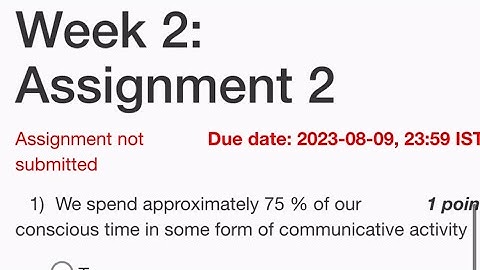 NPTEL Public Speaking week 2 Assignment answers 2023. #nptel  #nptel2023  #nptelcourseanswers #help
