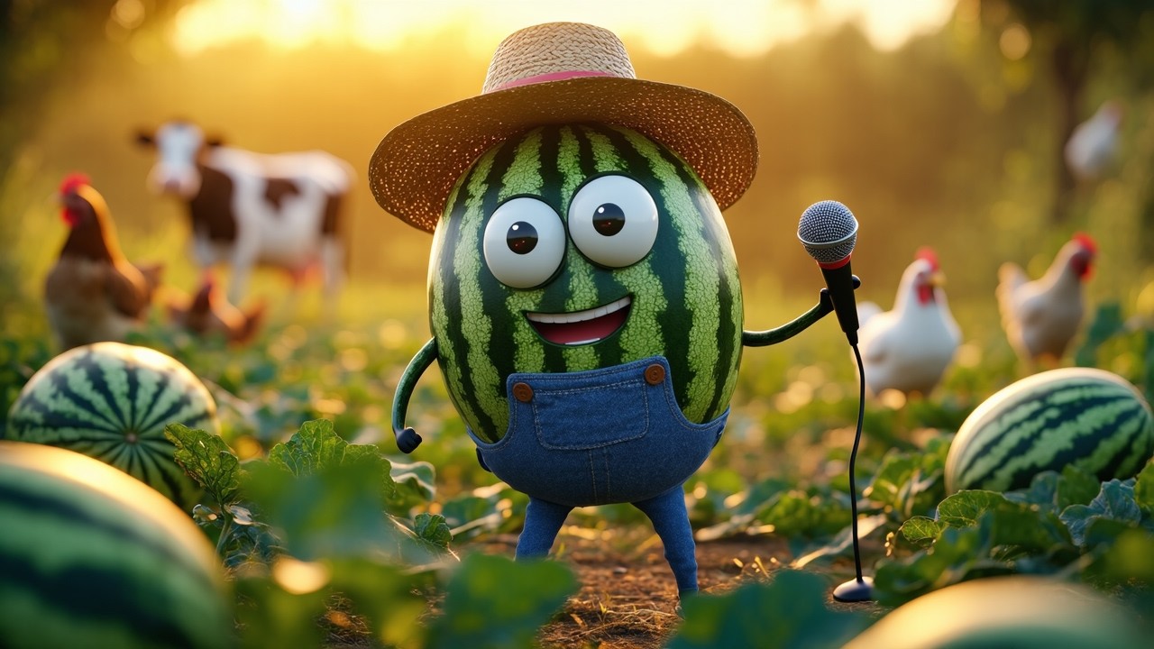 The Watermelon Song - Fun & Educational Music for Kids! 🍉Children's Music
