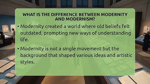 What Is The Difference Between Modernity And Modernism? - The Prose Path