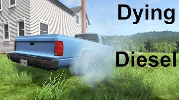 Cold Starting A Worn Out Diesel! BeamNG. Drive