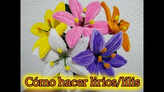 How to make lilies with chenille or pipe cleaners