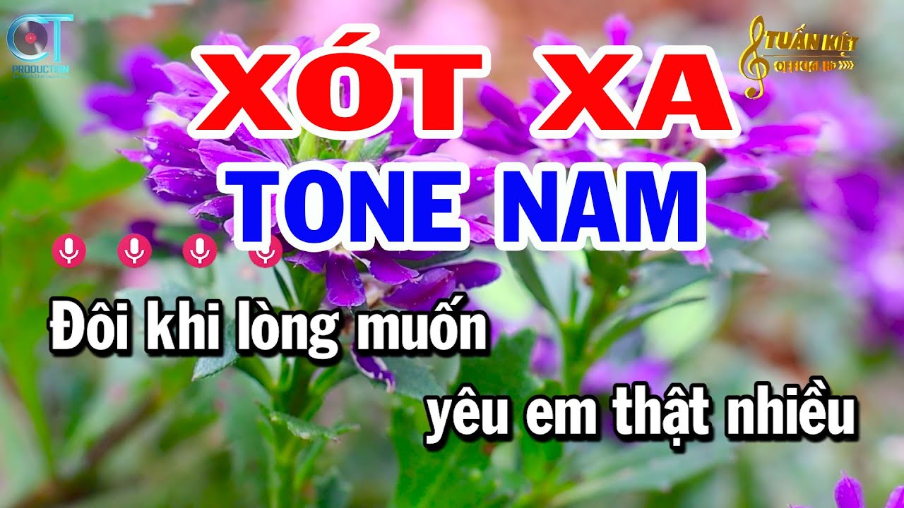 Karaoke Xót Xa Tone Nam ( Em ) Nhạc Sống Beat Mới Nhất || Karaoke Tuấn Kiệt
