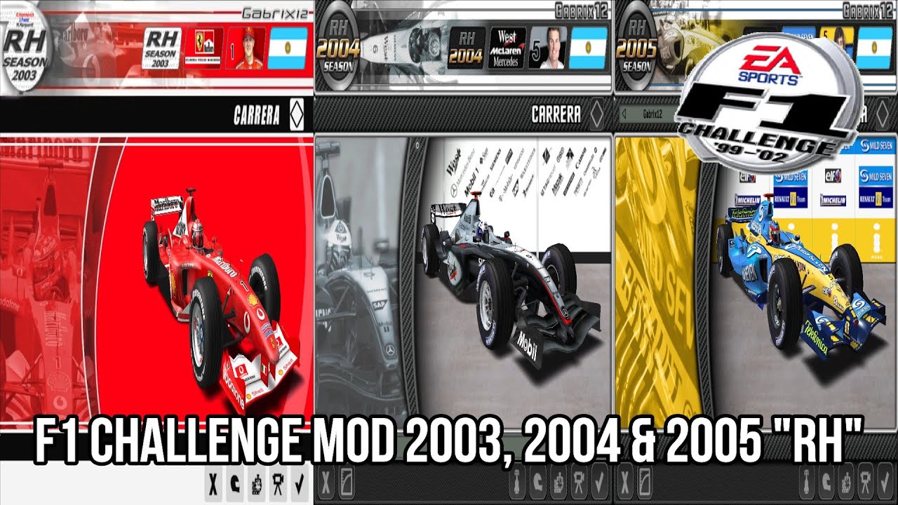 Descargar F1 Challenge 99-02 Mod 2003 2004 & 2005 "RH"/ Links en la descripción