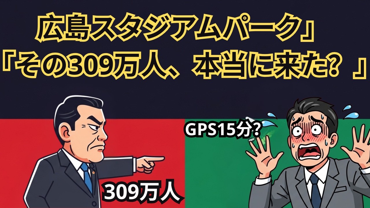 広島スタジアムパーク309万人の嘘｜GPS15分で「来場者」、会議室利用者も全員カウント
