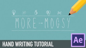 [After Effects] Handwriting Effect TUTORIAL