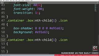 Reup: Online Tutorials': Our Services Box Hover Effects | Html CSS Responsive Design
