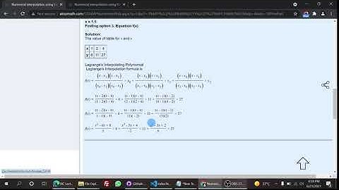 Numerical Computing Unequally Spaced Data [Lagrange Interpolation and  Divided Difference]