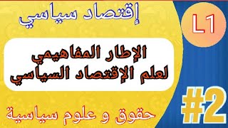 الإطار المفاهيمي لعلم الإقتصاد السياسي | إقتصاد سياسي | حقوق و علوم سياسية | للسنة اولى جامعي