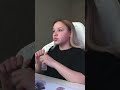 Russian girl burping