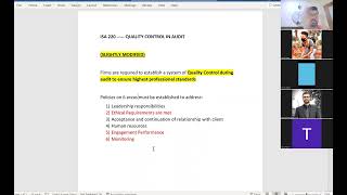 ISA 220 Quality Control