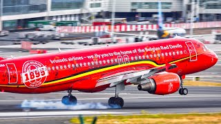 20 MINS LANDINGS & TAKEOFFS at BRU | 4K | Close Up Plane Spotting at Brussels Airport BRU (2022)