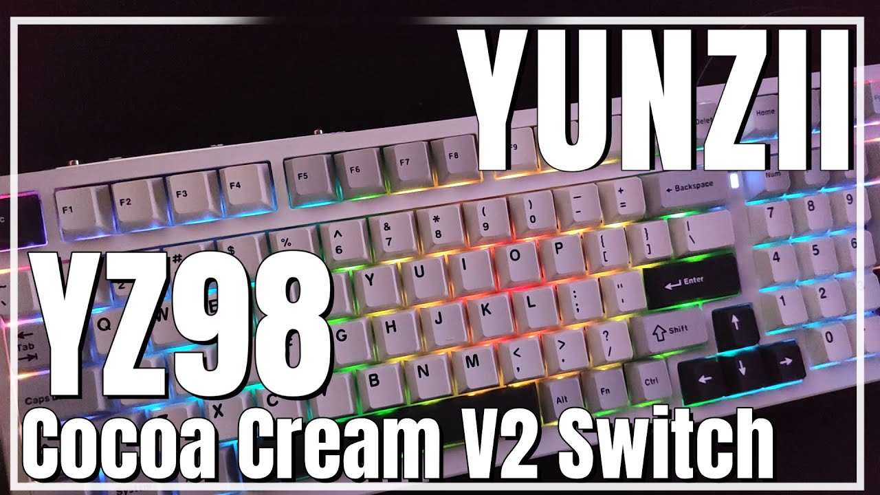 YUNZII YZ98 Cocoa Cream V2 Switch Wireless with Japanese