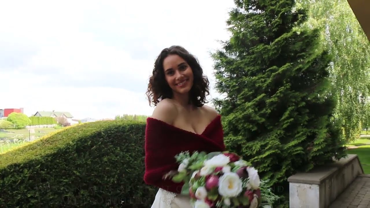 burgundy bridal sweater for wedding