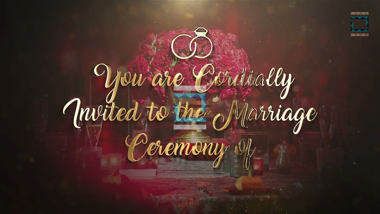 Muslim Wedding Invitation Video Trailer #10 , Wedding Invitation| Nikah Valima Whatsapp _ WITX