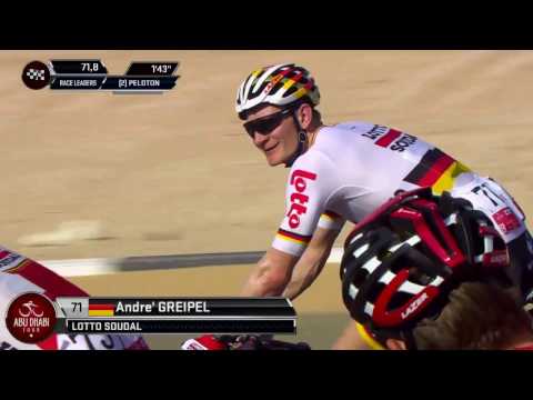 Video: Mark Cavendish vince la prima tappa dell'Abu Dhabi Tour mentre Marcel Kittel si schianta