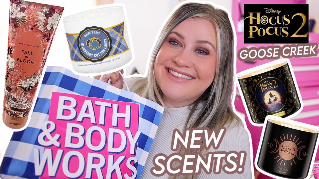 BATH & BODY WORKS NEW FOR FALL HAUL + GOOSE CREEK HOCUS POCUS CANDLES