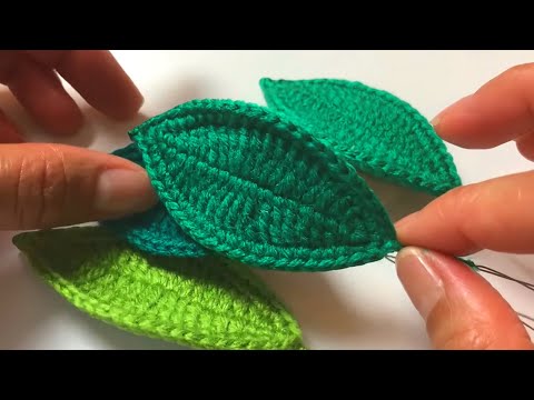 Crochet Camellia - Leaves