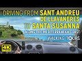 4K From Sant Andreu de Llavaneres to Santa Susanna (Catalonia, Spain) Driving Tour • April 2023